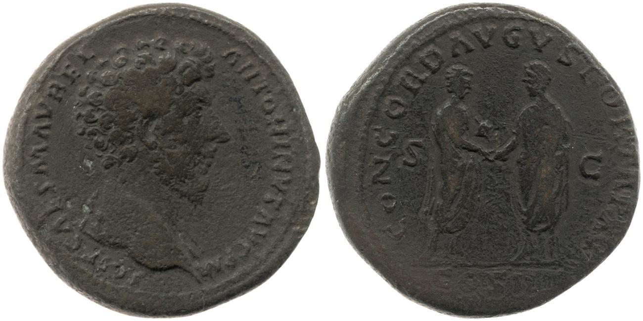 RIC III Marcus Aurelius 795, аверс, bm