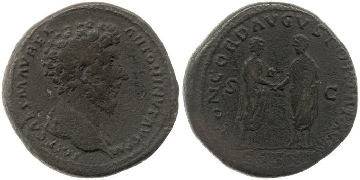 RIC III Marcus Aurelius 795, реверс, bm