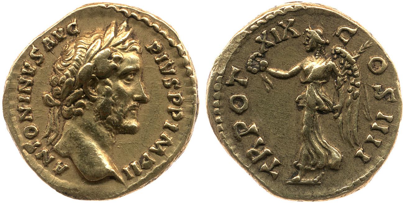 аверс RIC III Antoninus Pius 255a