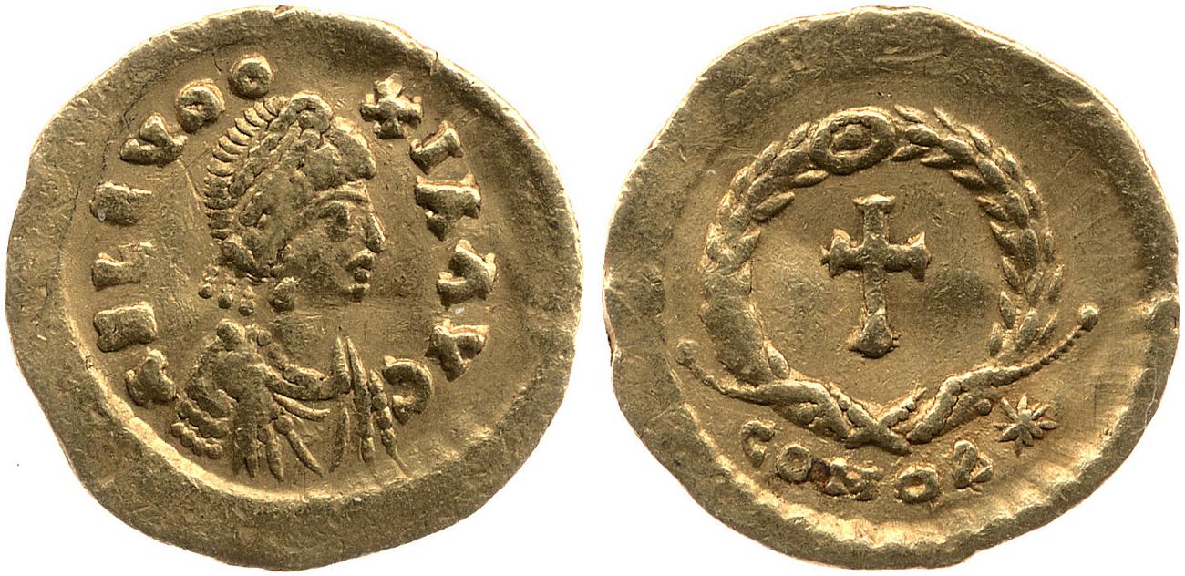 аверс RIC X Theodosius II (East) 336