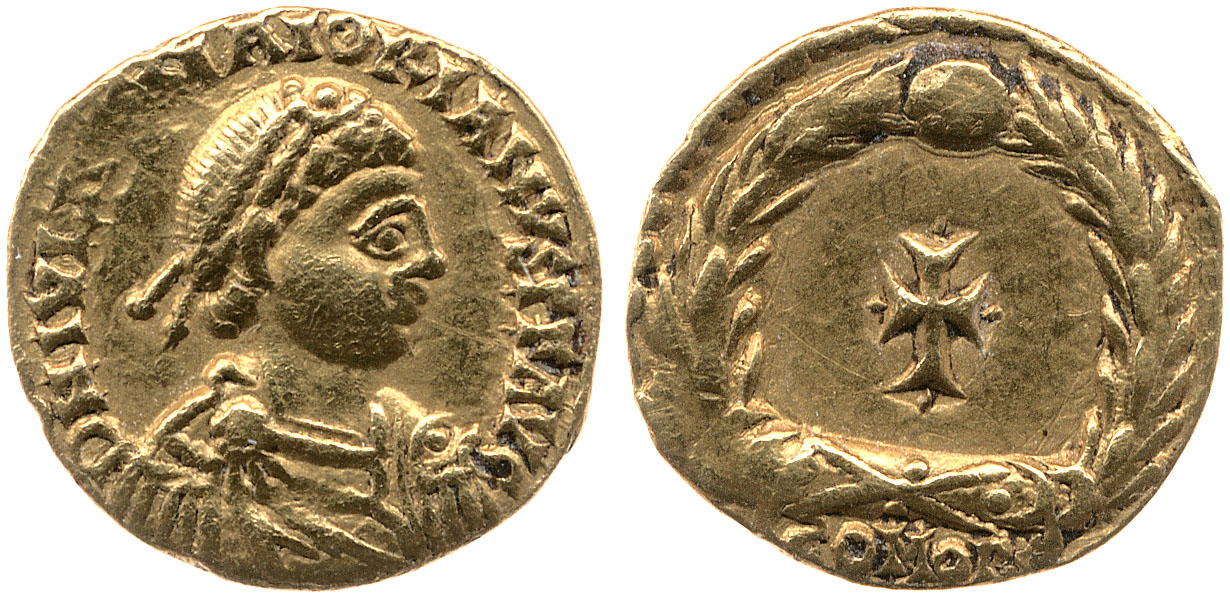 RIC X Majorian 2611, аверс, bm