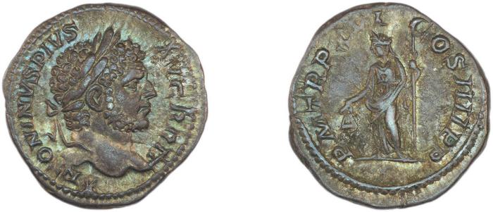 RIC IV Caracalla 209A, реверс, bm