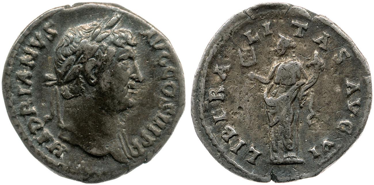 аверс RIC II, Part 3 (second edition) Hadrian 2018