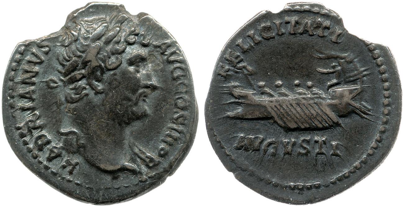 RIC II, Part 3 (second edition) Hadrian 1400, аверс, bm