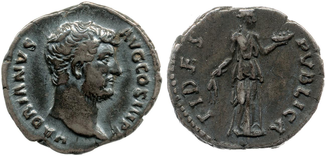 аверс RIC II, Part 3 (second edition) Hadrian 2200
