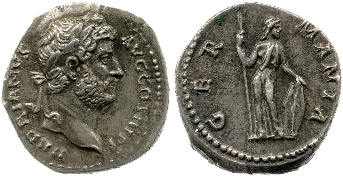 аверс RIC II, Part 3 (second edition) Hadrian 1518