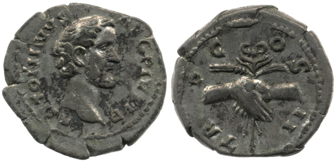 RIC III Antoninus Pius 43, аверс, bm