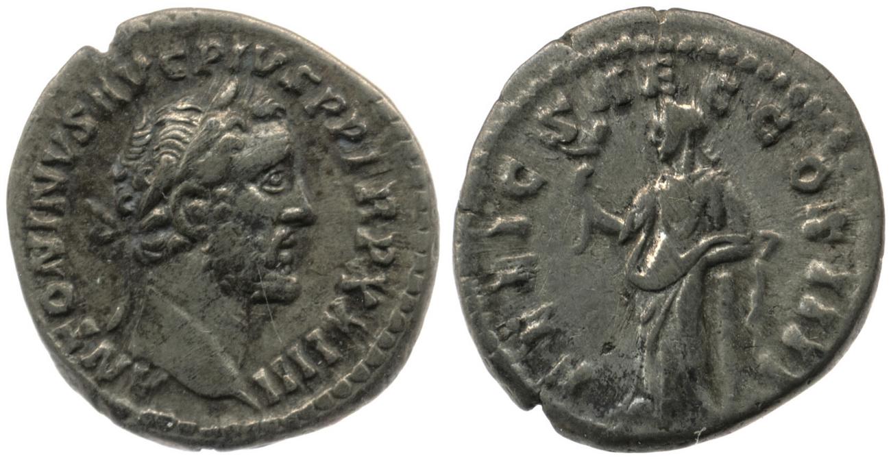 RIC III Antoninus Pius 309, аверс, bm