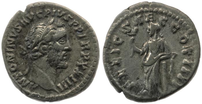 RIC III Antoninus Pius 309, реверс, bm