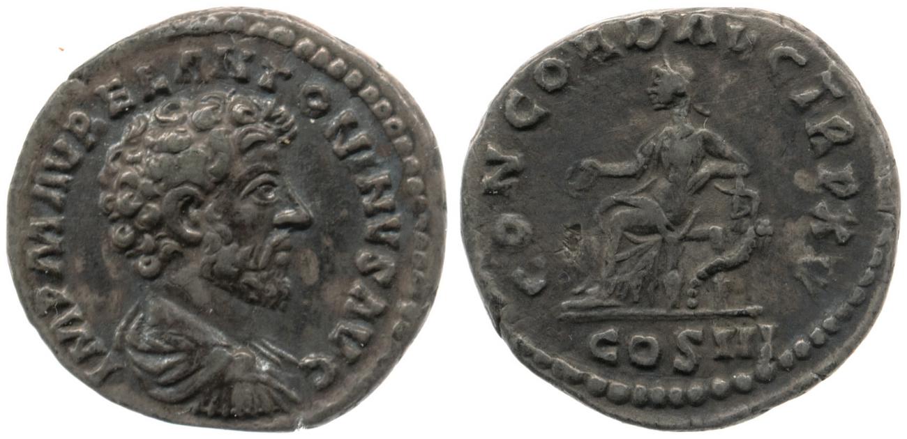аверс RIC III Marcus Aurelius 6
