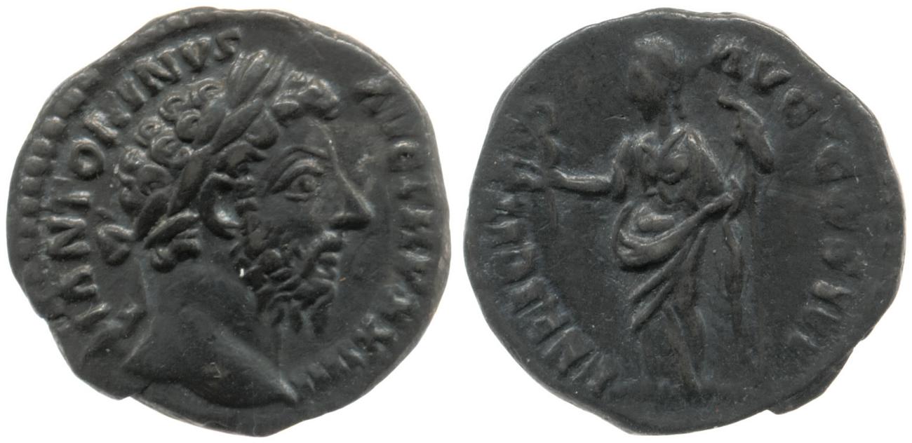 RIC III Marcus Aurelius 218, аверс, bm