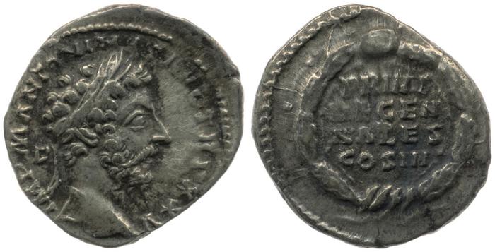 RIC III Marcus Aurelius 245, реверс, bm