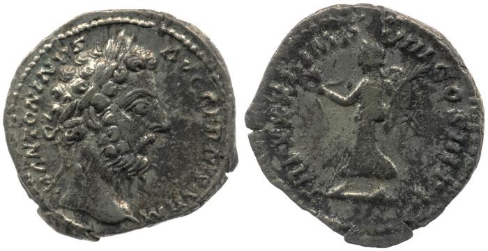 реверс RIC III Marcus Aurelius 378