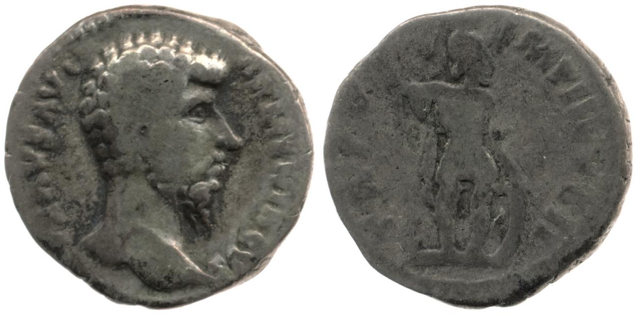 RIC III Marcus Aurelius 528, аверс, bm