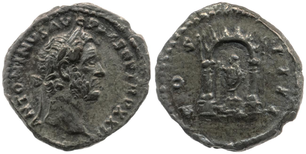 RIC III Antoninus Pius 285, аверс, bm