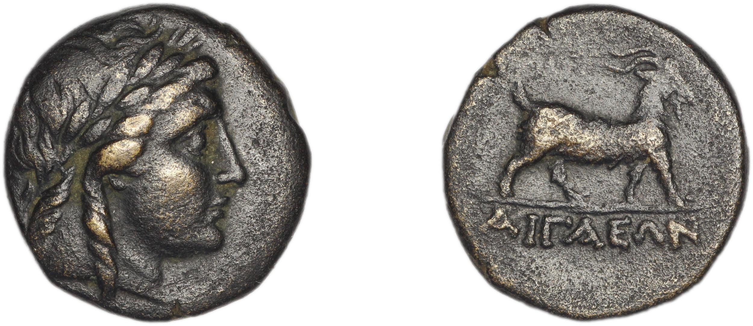 Aegae, Aeolis BMC Aegae 10, аверс, bm