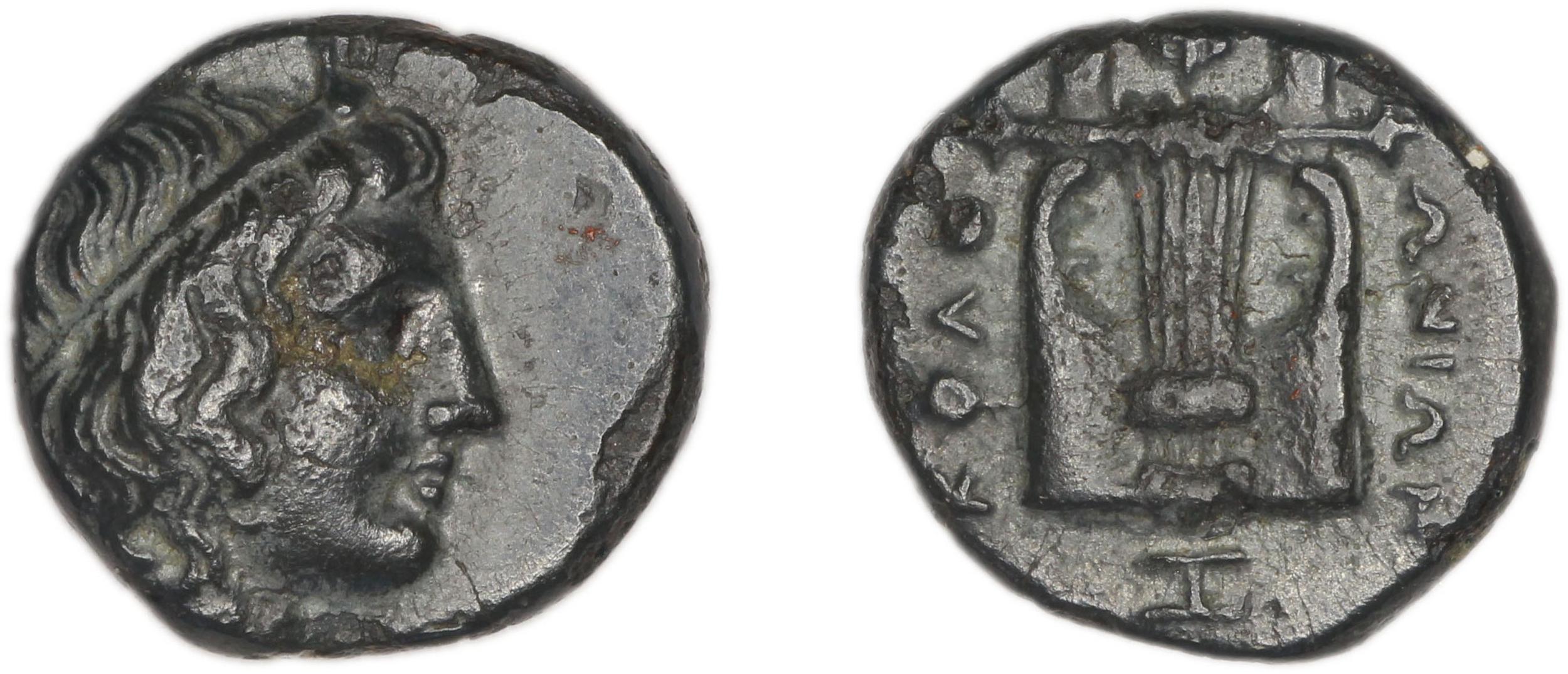 аверс Colophon Kinns 1980 Period I.1, AE 3