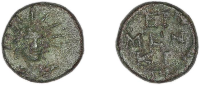 Erythrae Kinns 1980 Period IV, AE 18, реверс, bm