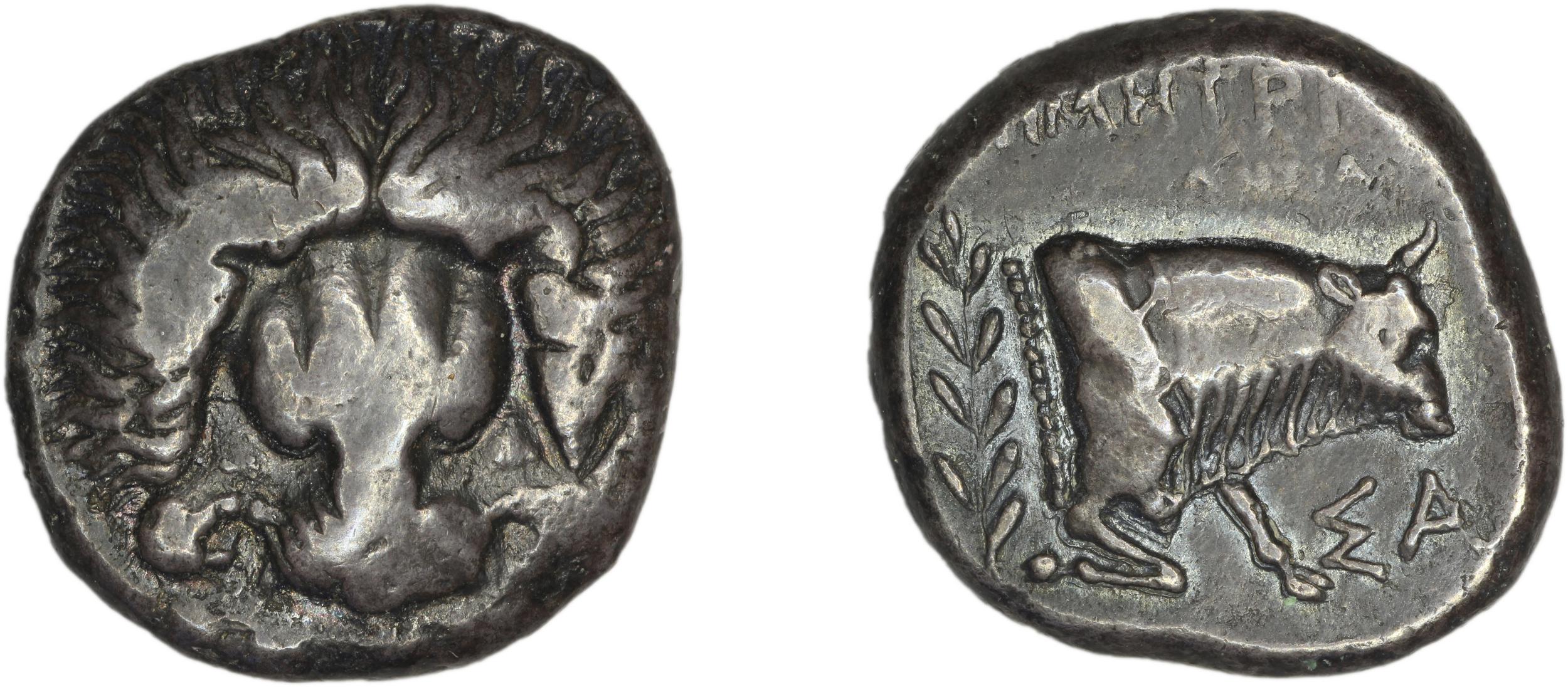 Samos Barron 1966 Class X tetradrachms, аверс, bm