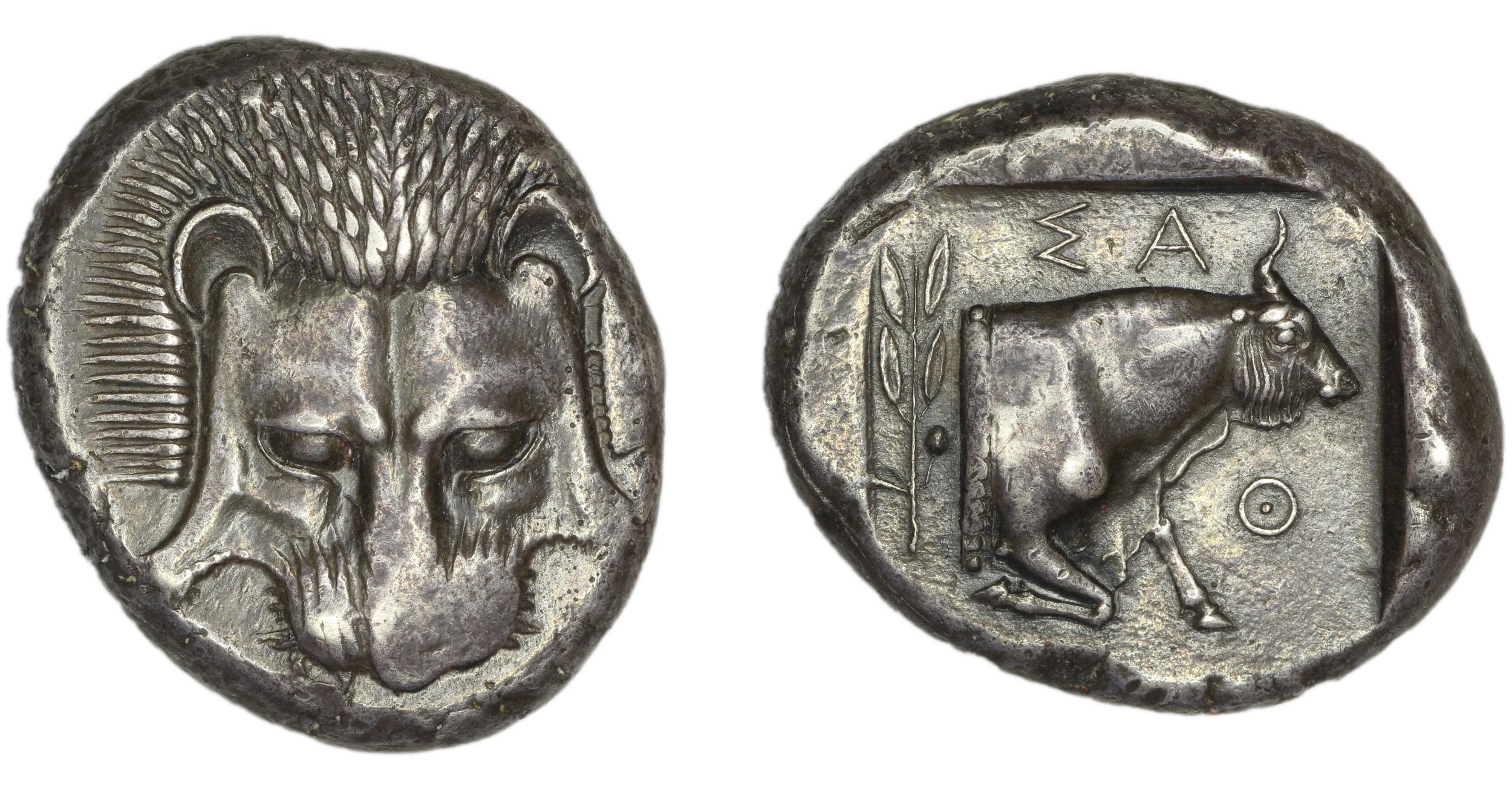 Samos Barron 1966 Class VII tetradrachms, аверс, bm