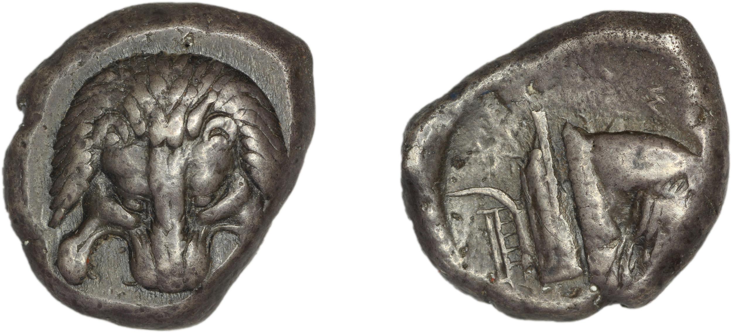 Samos Barron 1966 Class III tetradrachms, аверс, bm