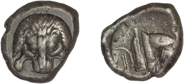 Samos Barron 1966 Class III tetradrachms, реверс, bm