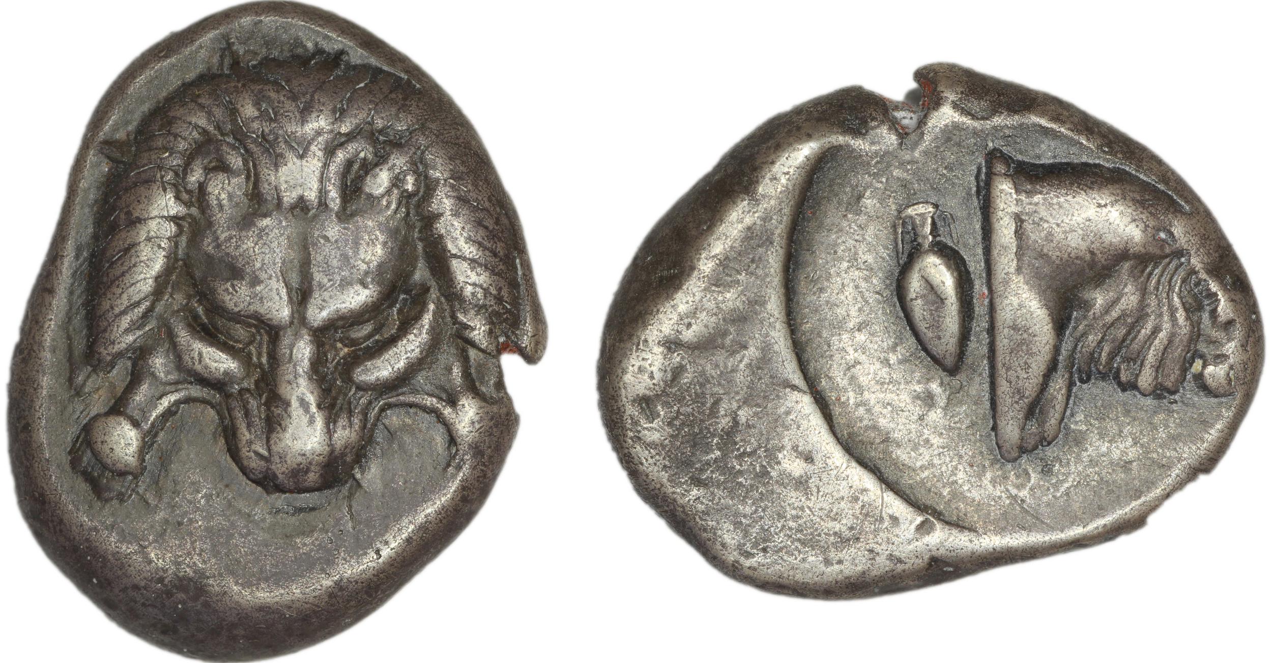 Samos Barron 1966 Class III tetradrachms, аверс, bm