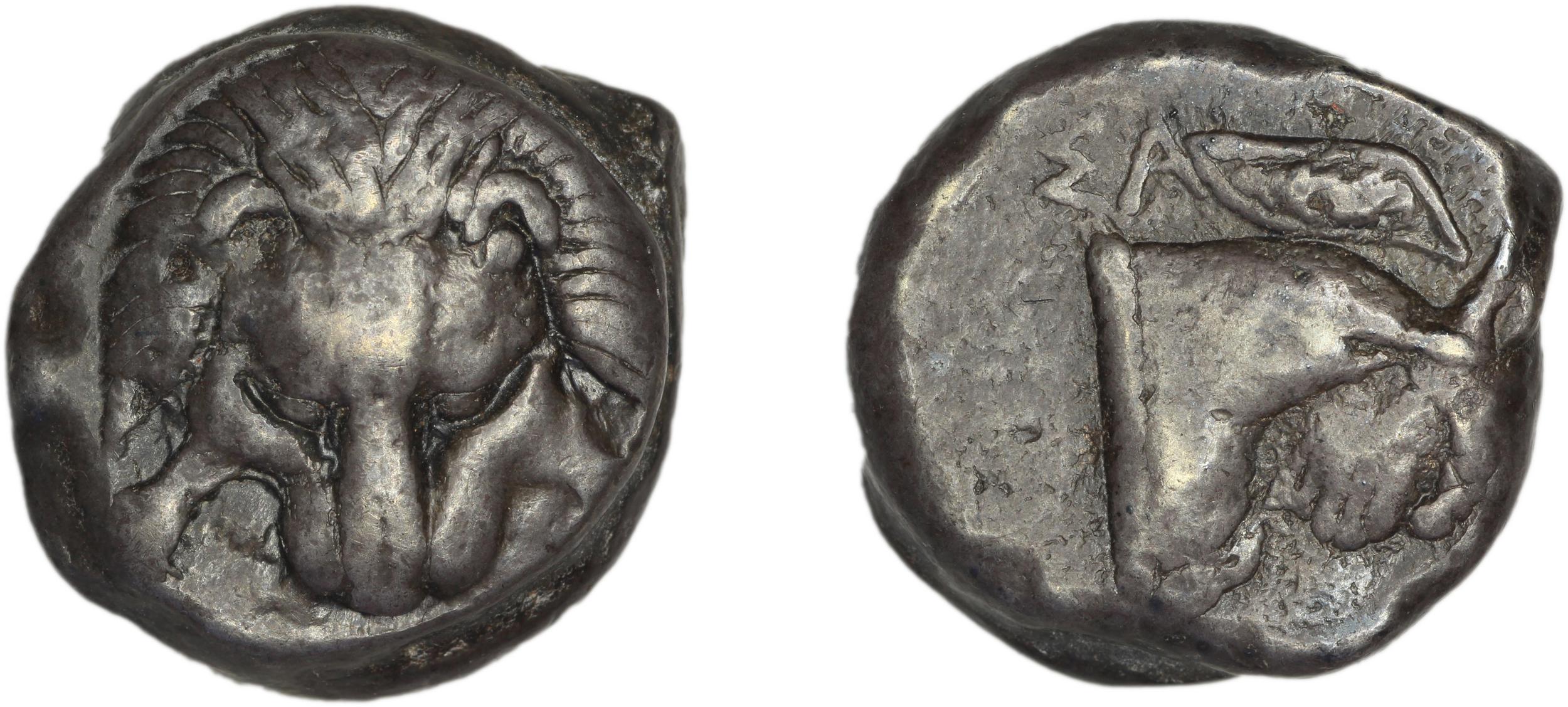 Samos Barron 1966 Class III tetradrachms, аверс, bm