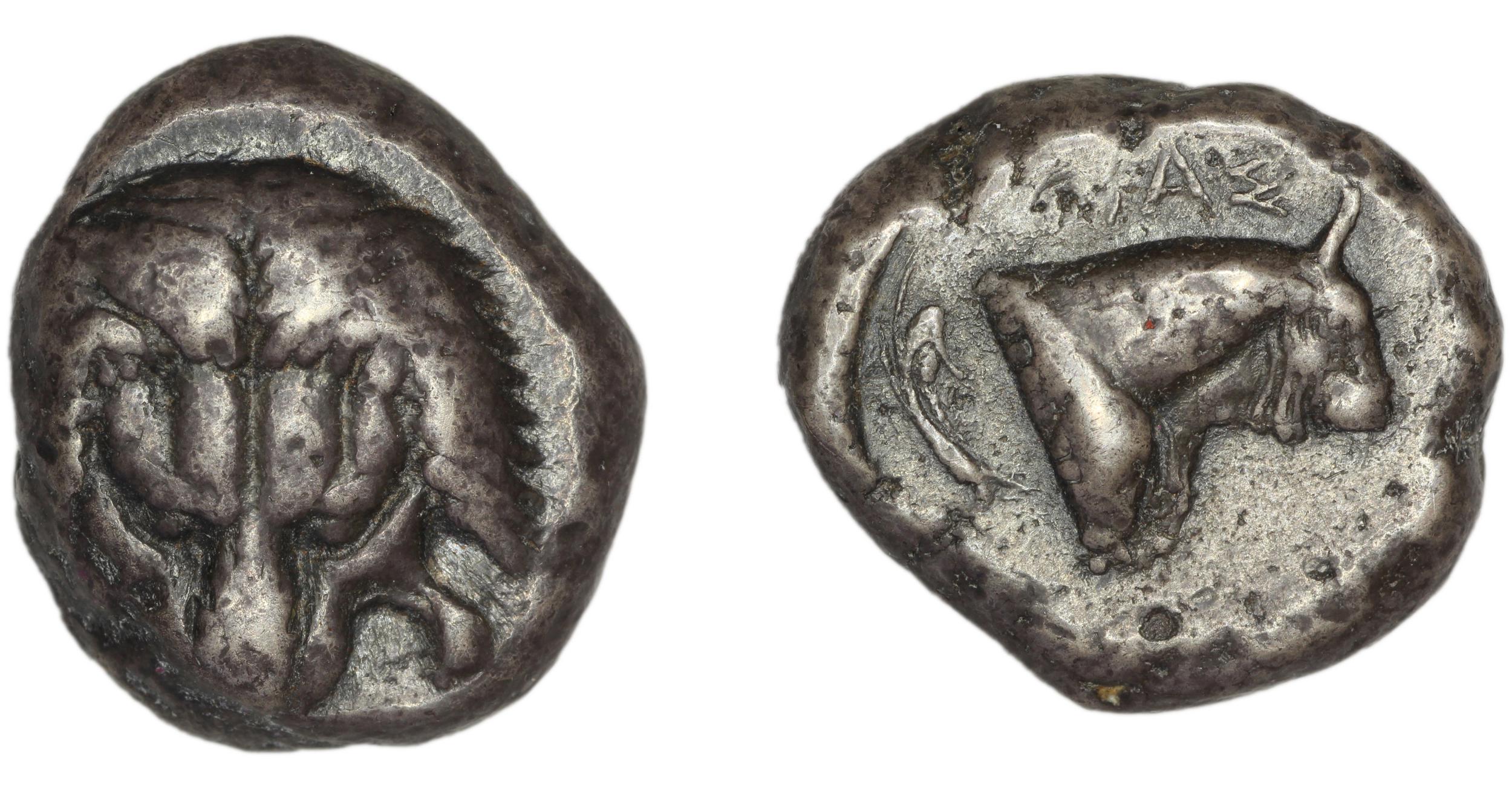 Samos Barron 1966 Class III tetradrachms, аверс, bm