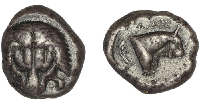 Samos Barron 1966 Class III tetradrachms, реверс, bm