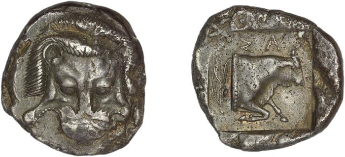Samos Barron 1966 Class VII tetradrachms, реверс, bm