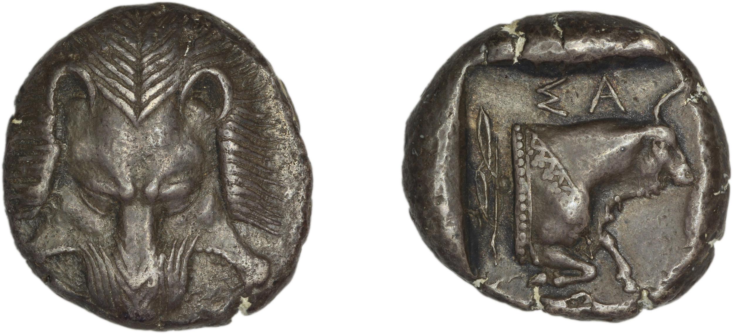 Samos Barron 1966 Class VI tetradrachms, аверс, bm