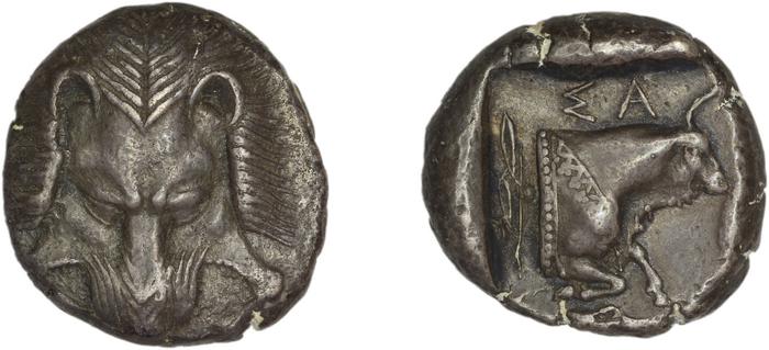 Samos Barron 1966 Class VI tetradrachms, реверс, bm