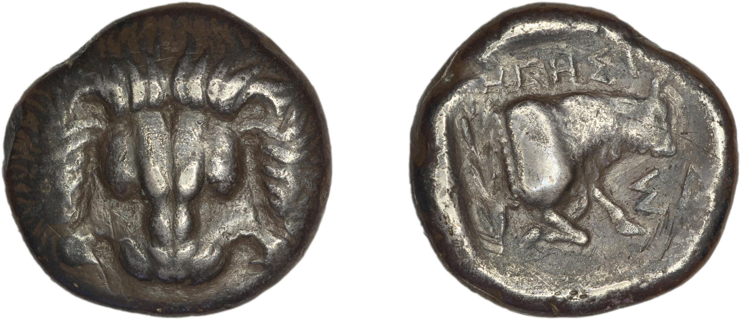 Samos Barron 1966 Class X tetradrachms, аверс, bm