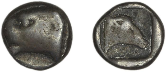 Samos Barron 1966 Class 1-2 diobols, реверс, bm