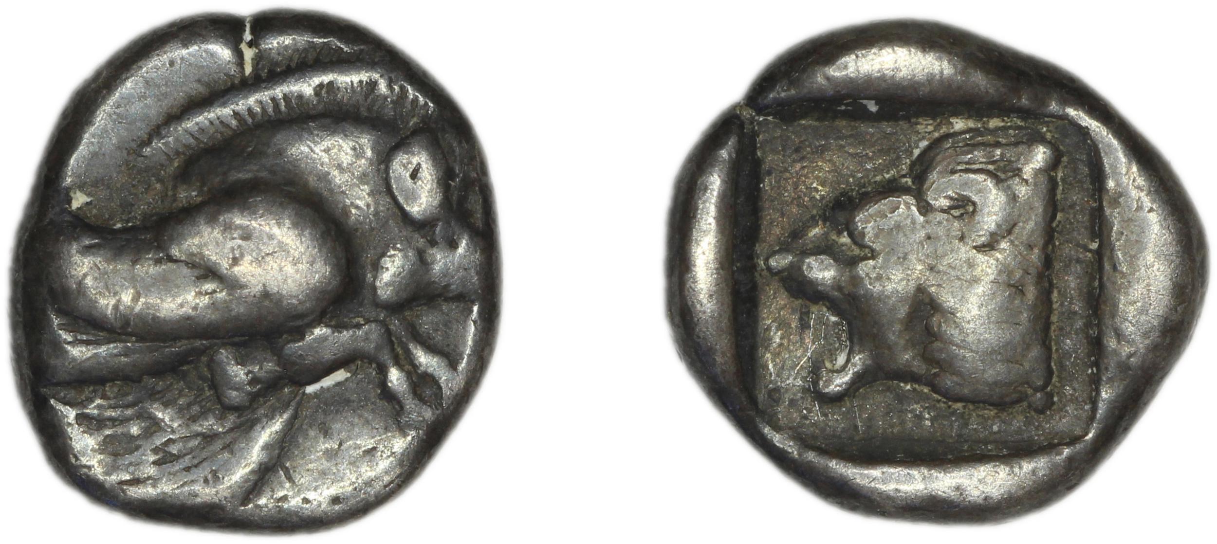 Samos Barron 1966 Class 2 triobols, аверс, bm