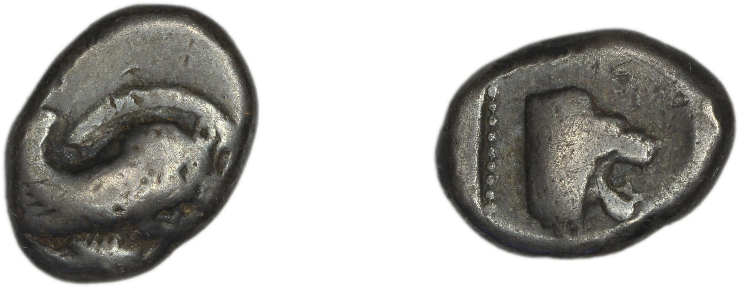 Samos Barron 1966 Class 1 triobols, аверс, bm