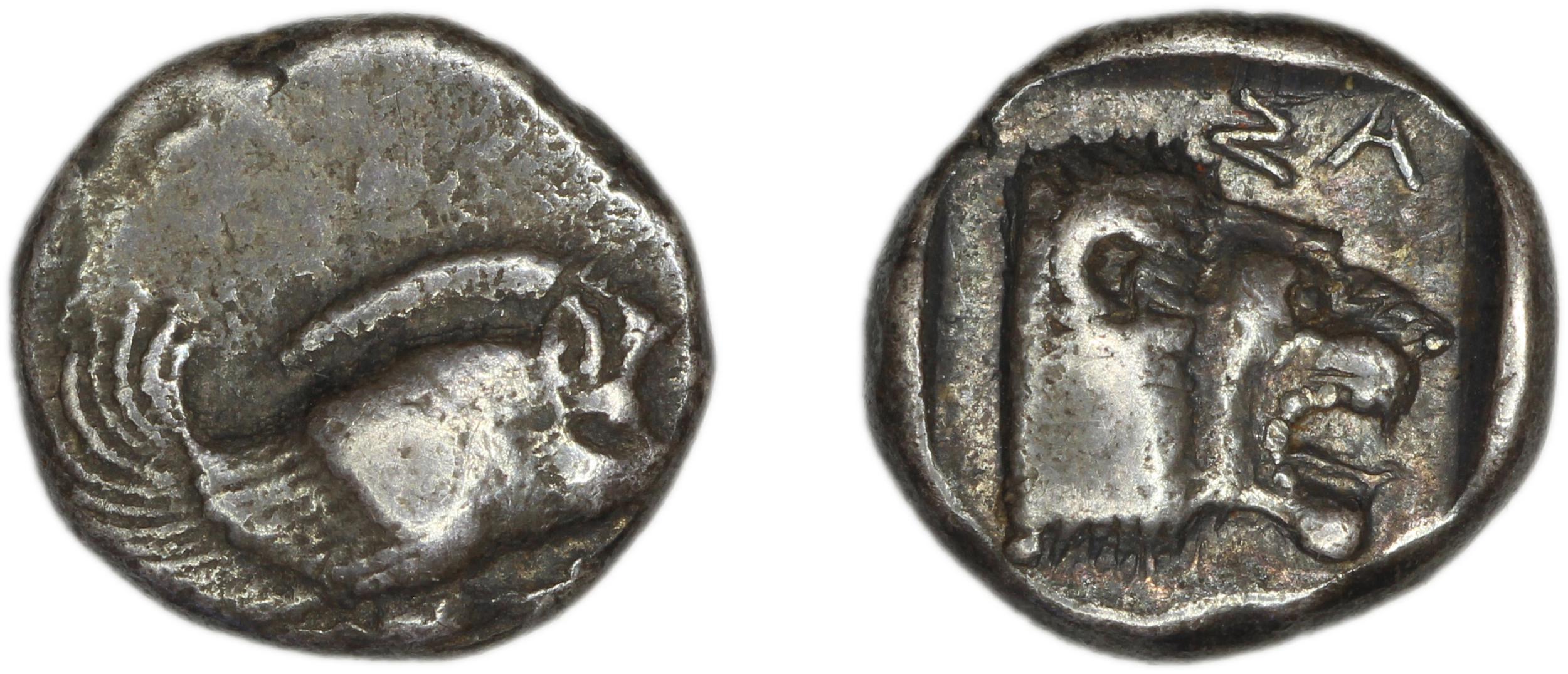 Samos Barron 1966 Class 5 triobols, аверс, bm