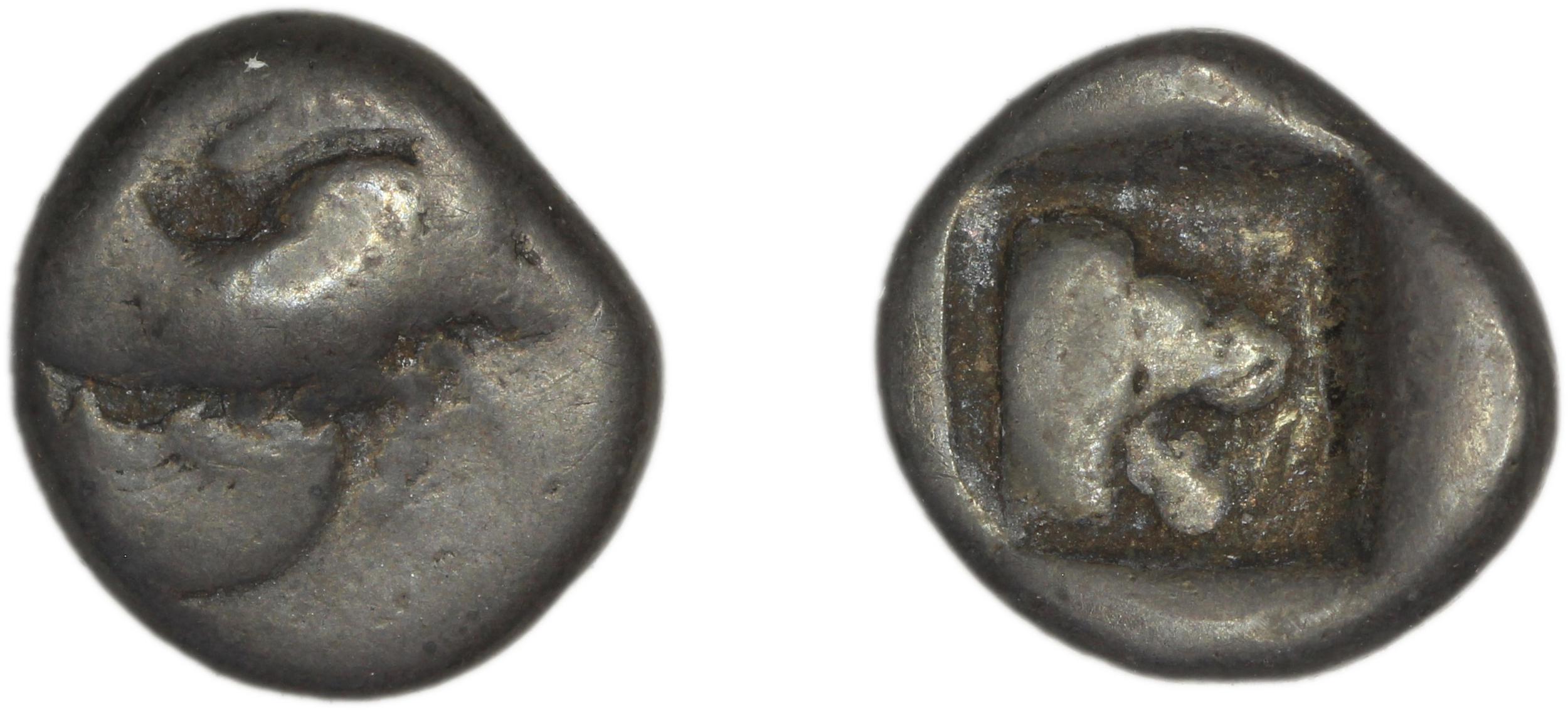 Samos Barron 1966 Class 2 triobols, аверс, bm