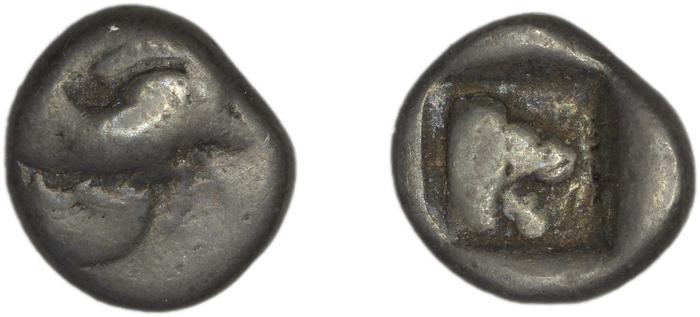 Samos Barron 1966 Class 2 triobols, реверс, bm