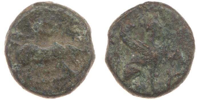 Caunus Konuk 1998 pl. 50, B, реверс, bm