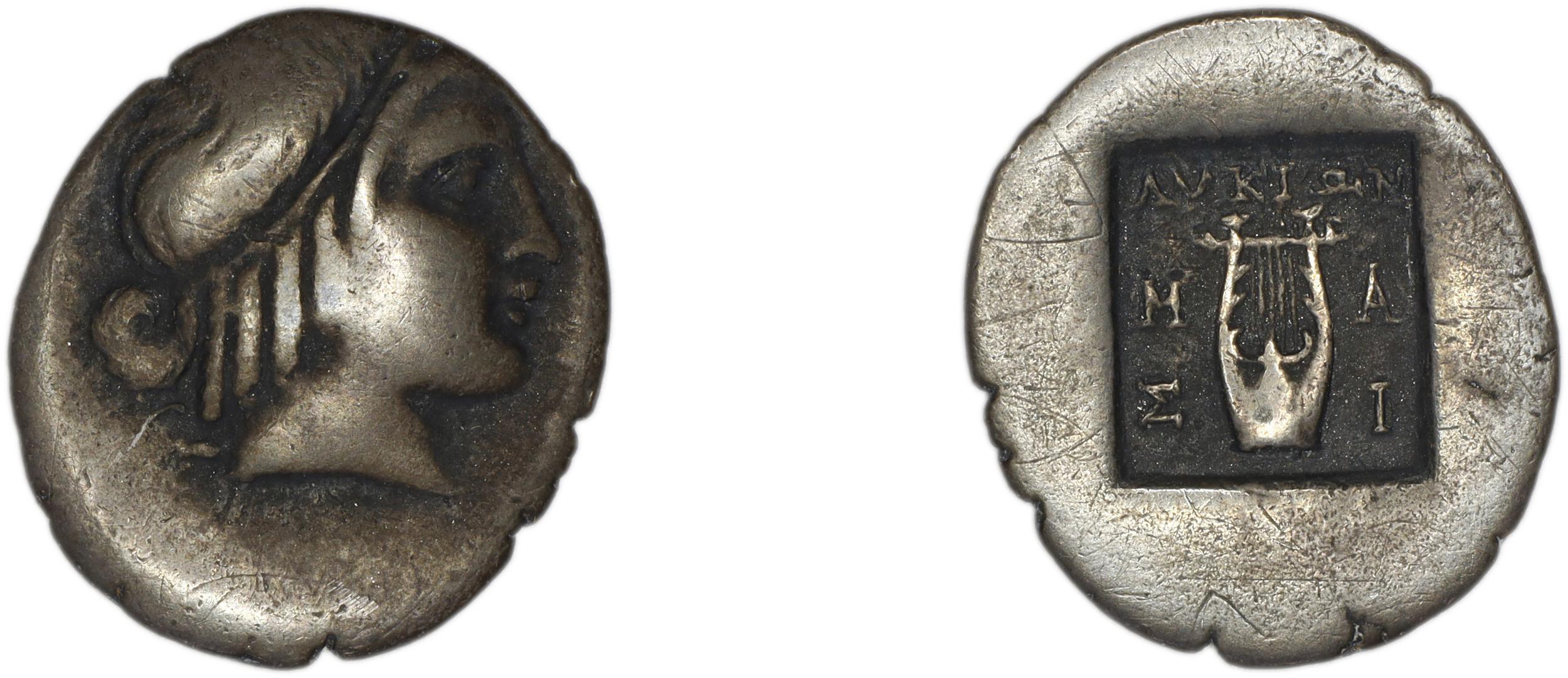 Lycian League Masicytes Troxell 1982 4.103, аверс, bm