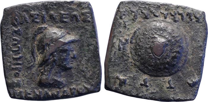 Bactrian and Indo-Greek Coinage Menander I 19.1, bm