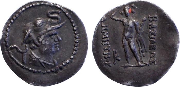 Bactrian and Indo-Greek Coinage Demetrius I 5.3, bm