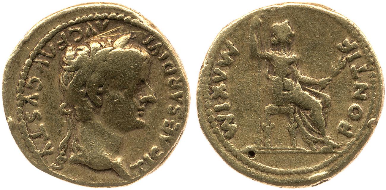 RIC I (second edition) Tiberius 27, аверс, bm