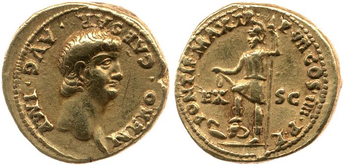 RIC I (second edition) Nero 25, реверс, bm