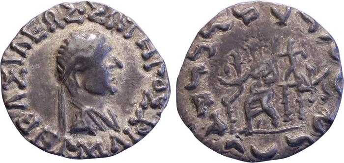 аверс Bactrian and Indo-Greek Coinage Hermaeus 11.11