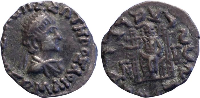 Bactrian and Indo-Greek Coinage Hermaeus 11.13, bm