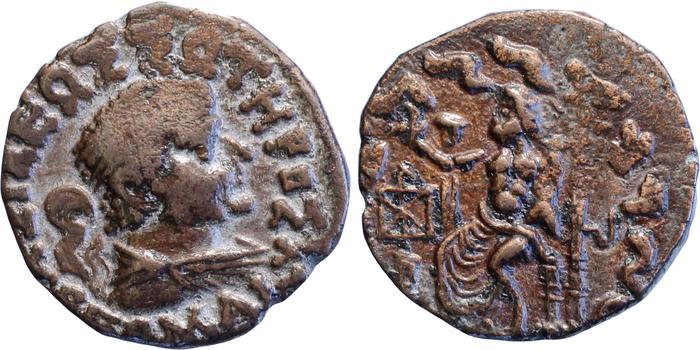 аверс Bactrian and Indo-Greek Coinage Hermaeus 20.2.21