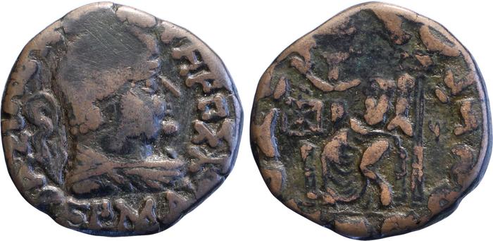 аверс Bactrian and Indo-Greek Coinage Hermaeus 20.2.14
